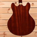 Eastman T186MX semi-hollow electric guitar goldburst finish with f-holes and maple neck