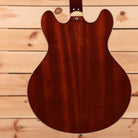 Eastman T186MX semi-hollow electric guitar goldburst finish with f-holes and maple neck