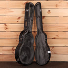 Eastman T186MX semi-hollow electric guitar Goldburst hardshell case with plush black velvet interior