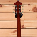Eastman T186MX semi-hollow electric guitar Goldburst with black tuning machines and cream pickguard