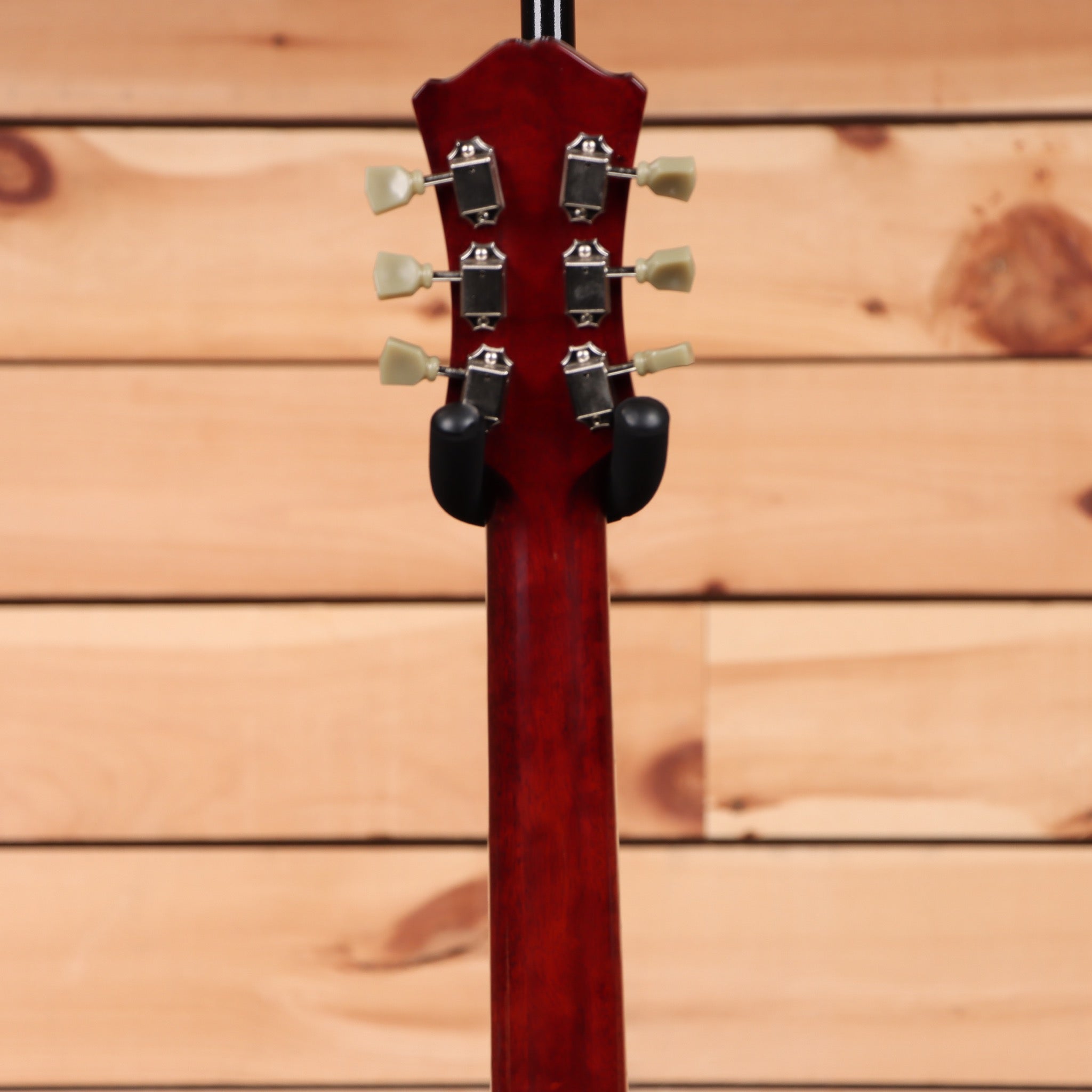 Eastman T186MX classical guitar burgundy finish with slotted headstock tuning machines