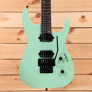 Jackson American Series Virtuoso electric guitar ocean finish with Seymour Duncan humbuckers and Floyd Rose tremolo
