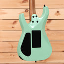 Jackson American Series Virtuoso electric guitar Ocean finish with dual humbucker pickups and maple neck