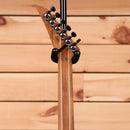 Jackson American Series Virtuoso electric guitar Ocean finish with six-on-a-side headstock and chrome tuners