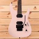 Jackson American Series Virtuoso Satin Shell Pink electric guitar with dual Seymour Duncan humbuckers