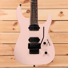 Jackson American Series Virtuoso Satin Shell Pink electric guitar with dual Seymour Duncan humbuckers