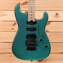 Charvel ProMod San Dimas Style 1 HSS FR electric guitar Aqua Flake with Floyd Rose tremolo bridge