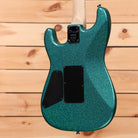 Charvel ProMod San Dimas Style 1 HSS FR electric guitar Aqua Flake with black pickguard and tremolo bridge