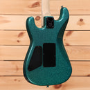 Charvel ProMod San Dimas Style 1 HSS FR electric guitar Aqua Flake with Floyd Rose tremolo bridge