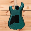 Charvel ProMod San Dimas Style 1 HSS FR electric guitar Aqua Flake with Floyd Rose tremolo bridge