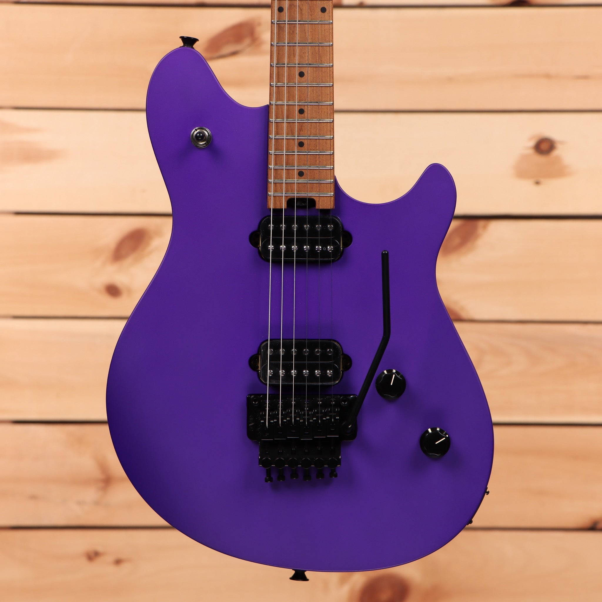 EVH Wolfgang Standard Royalty Purple electric guitar with black Floyd Rose tremolo bridge