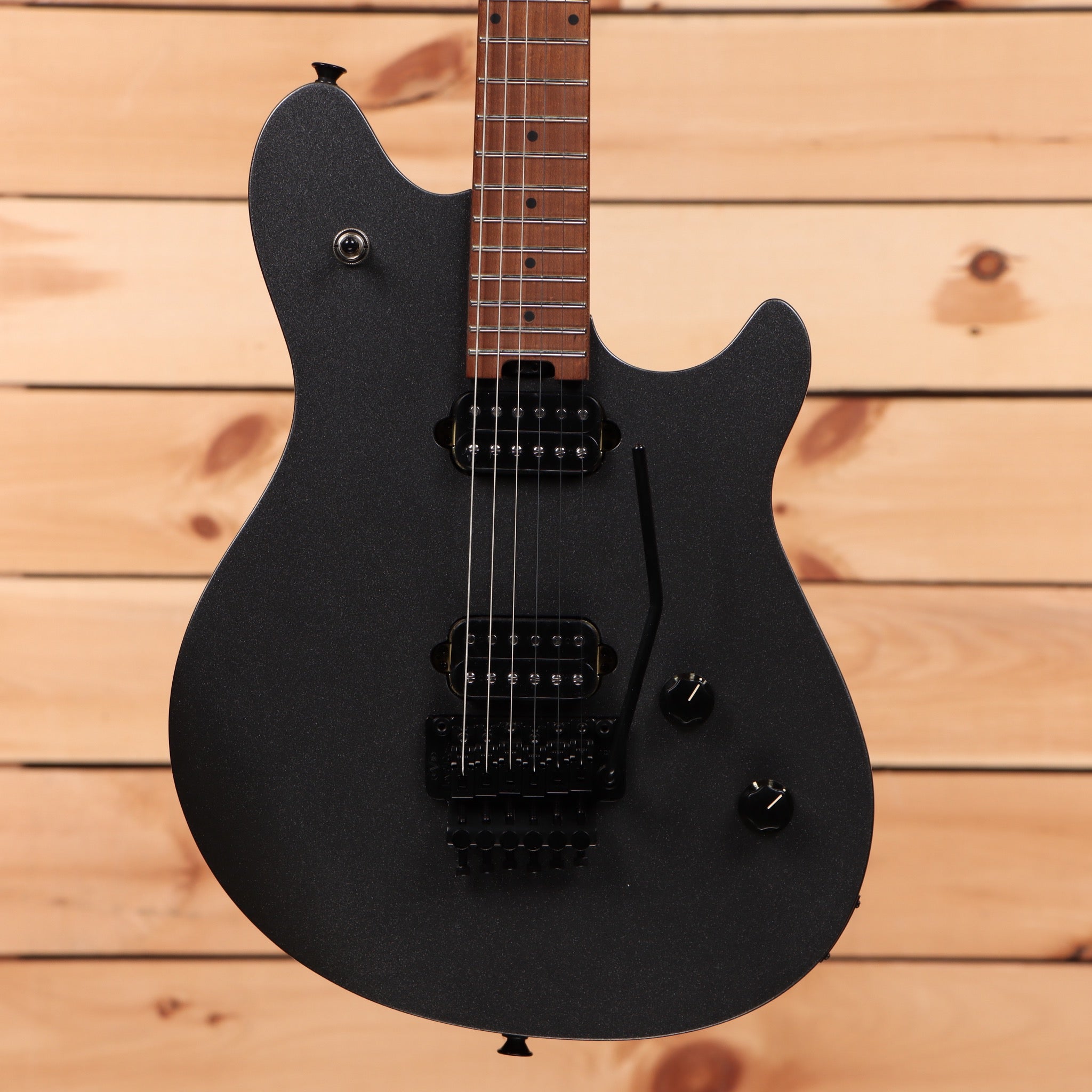 EVH Wolfgang Standard electric guitar Granite Crystal black with Floyd Rose tremolo bridge