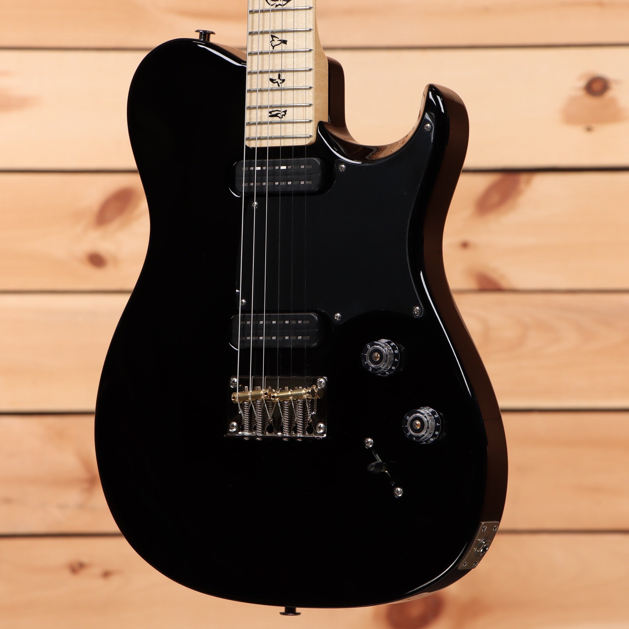 Paul Reed Smith NF 53 black electric guitar with maple neck and dual humbucker pickups