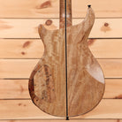B3 SL Custom Prototype natural semi-hollow bass guitar with figured wood back panel