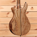 B3 SL Custom Prototype electric bass natural finish rear view single-cutaway body