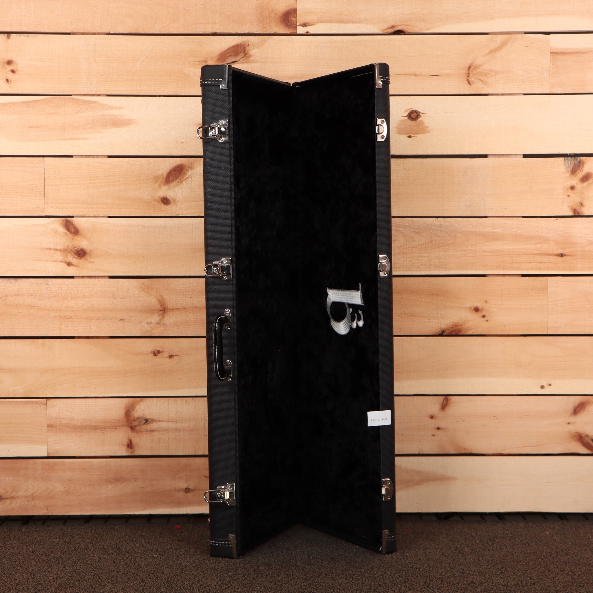 B3 SL Custom Prototype electric guitar case black with chrome hardware and handle
