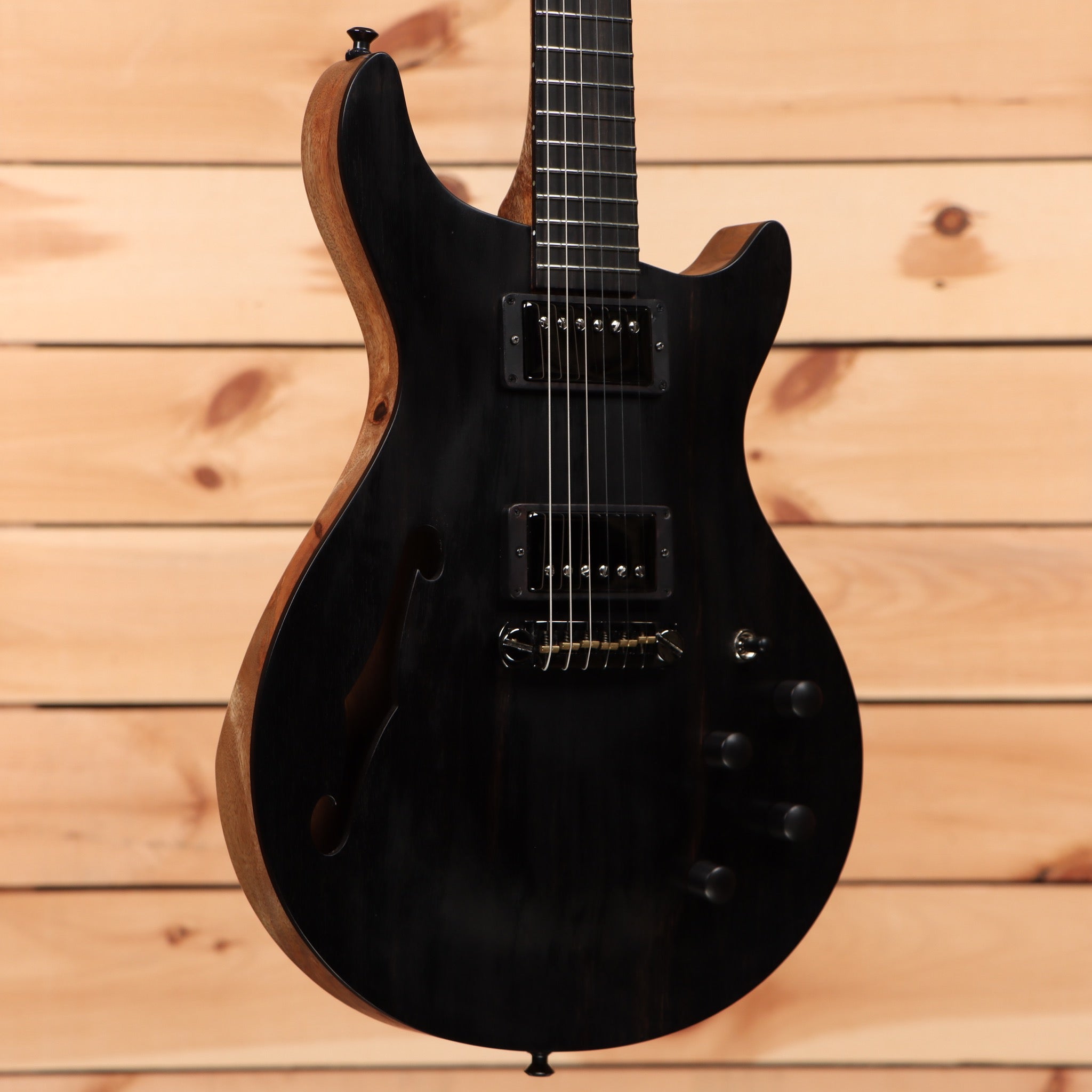 B3 SL Custom Prototype semi-hollow electric guitar natural finish with dual humbuckers and maple neck
