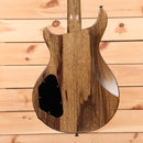 B3 SL Custom Deluxe natural electric bass guitar with figured walnut body and offset horn cutaway