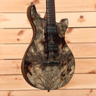 B3 SL Custom Deluxe electric guitar natural finish with dual humbucker pickups and figured body