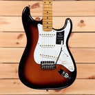Fender Vintera II 50s Stratocaster 2-Color Sunburst electric guitar with white pickguard and single-coil pickups