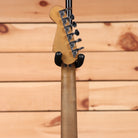 EVH Frankenstein Relic Series electric guitar black finish with chrome tuning machines and maple neck