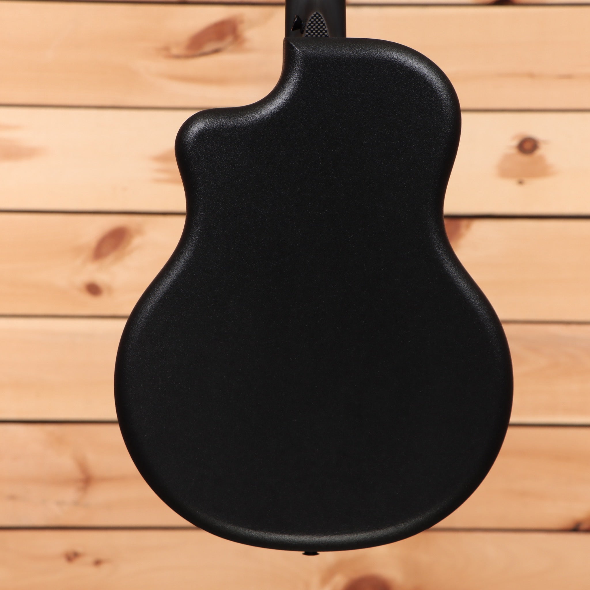 McPherson Carbon Touring Camo acoustic guitar with curved waist body shape and black finish
