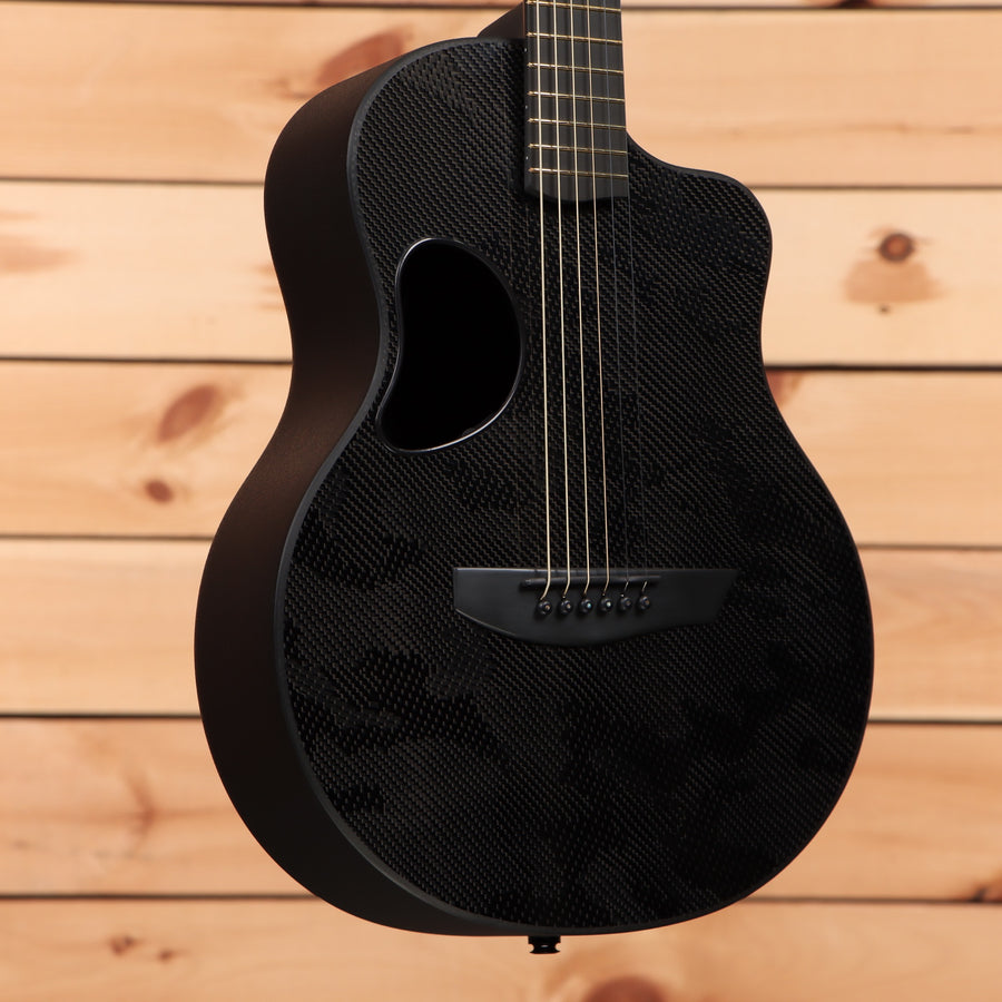 McPherson Carbon Touring Camo acoustic guitar with carbon fiber top and cutaway body
