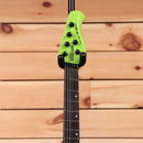 Ernie Ball Music Man Kaizen 6 electric guitar Kryptonite with black spherical tuning machines