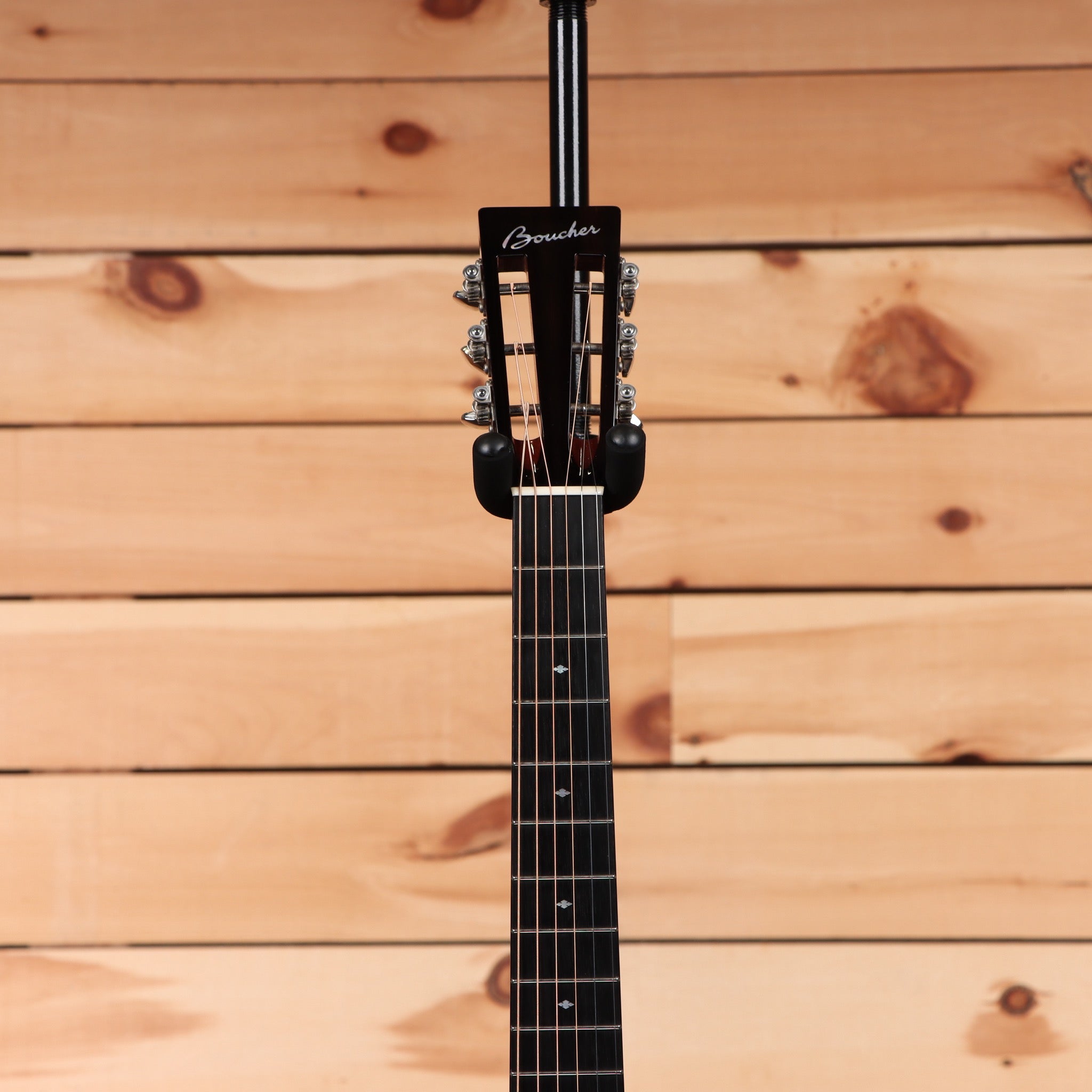 Boucher HG56B Gold Touch acoustic guitar sunburst finish with maple neck and chrome tuners