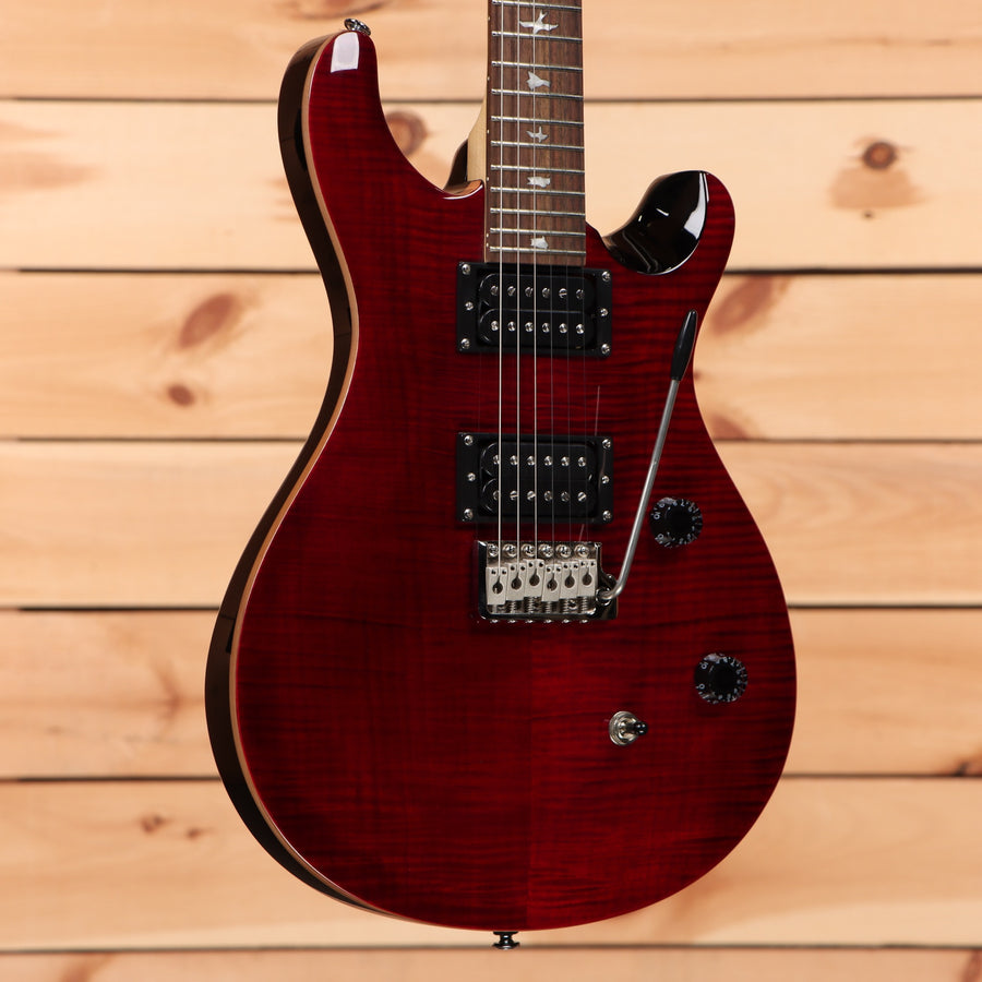 Paul Reed Smith SE CE 24 electric guitar Black Cherry flamed maple top with dual humbuckers