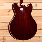 Eastman T186MX semi-hollow electric guitar classic finish with f-holes and cream binding