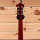Eastman T186mx classical guitar burgundy finish with pale green tuning machines