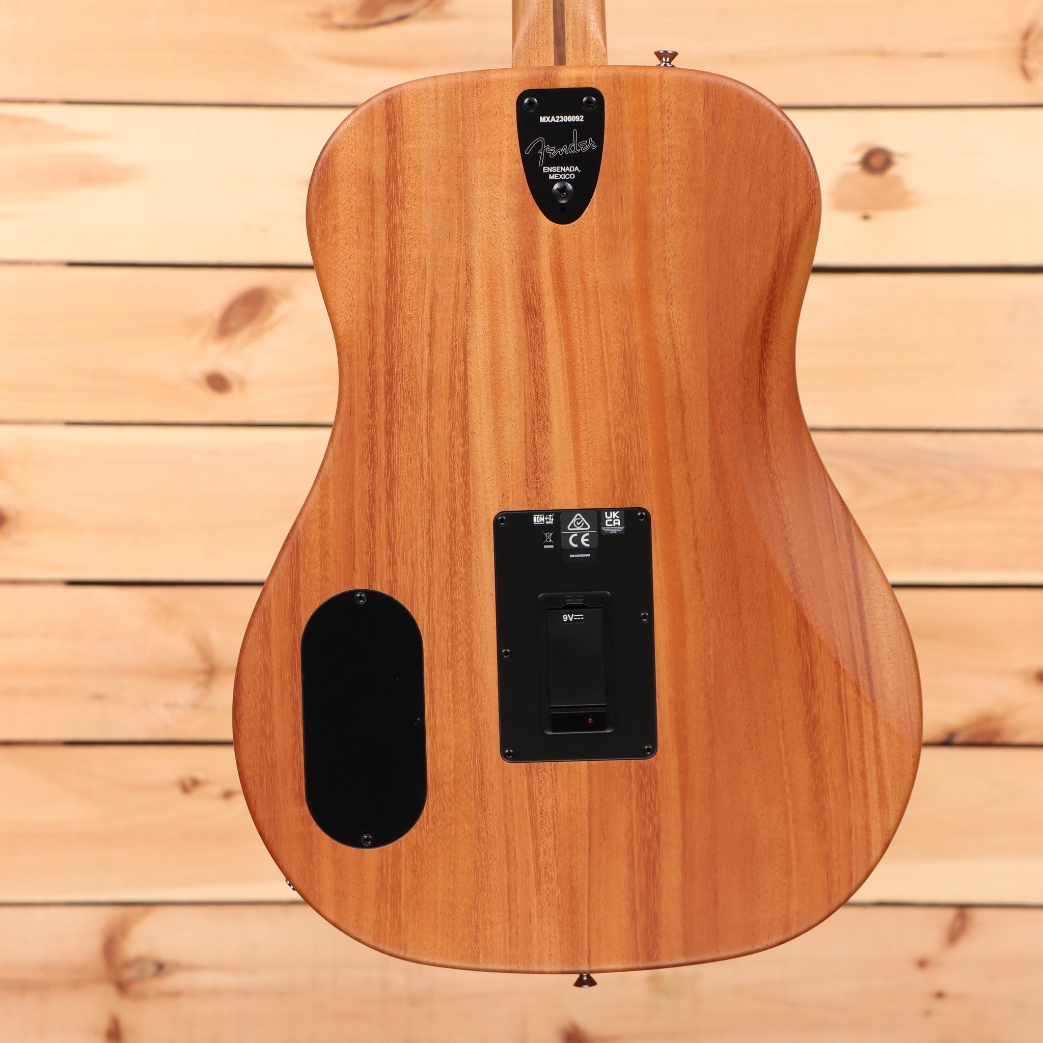 Fender Highway Series dreadnought acoustic guitar natural with black pickguard and electronics panel