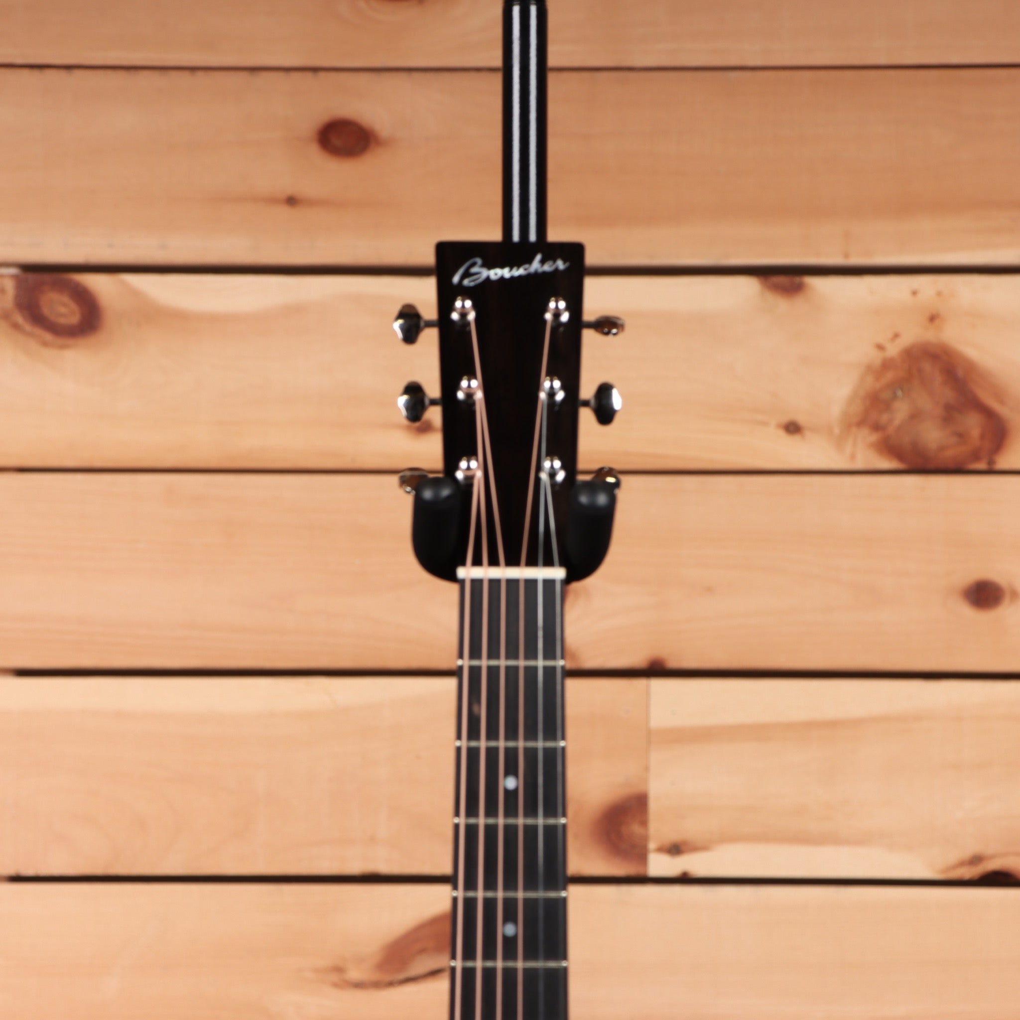Boucher SG152MV acoustic guitar natural finish with 12-string configuration and mahogany neck
