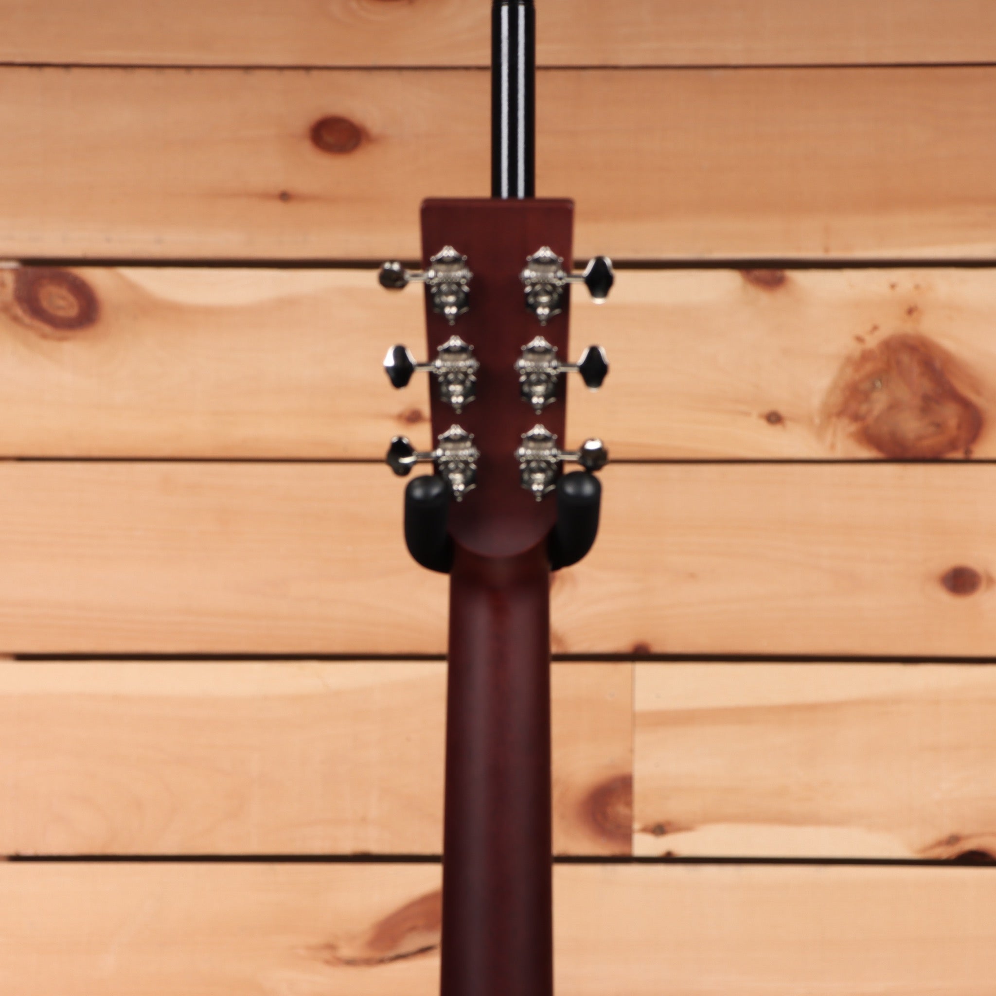 Boucher SG152MV semi-hollow electric guitar natural finish with vintage-style tuners and f-holes
