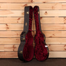 Pre-owned Taylor 814ce Grand Auditorium acoustic-electric guitar natural finish with burgundy velvet-lined case