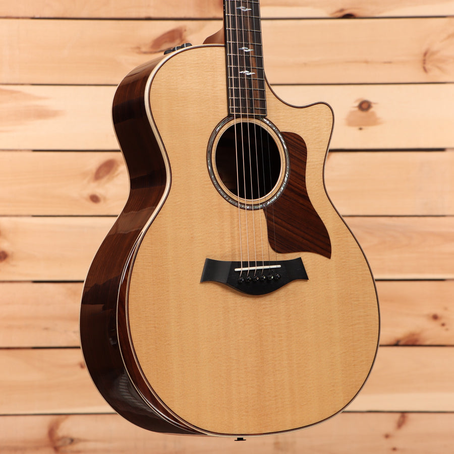 Taylor 814ce Grand Auditorium acoustic-electric guitar natural finish pre-owned with venetian cutaway