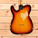 Fender Custom Shop Limited 1958 Telecaster heavy relic electric guitar aged chocolate 3-tone sunburst with single-coil pickups