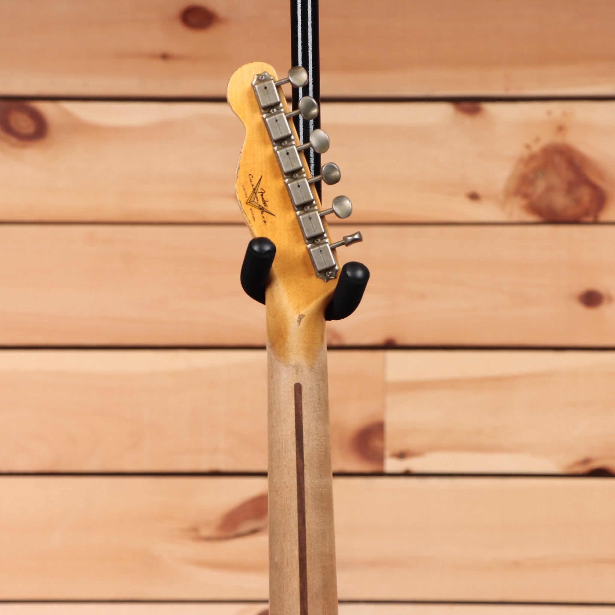 Fender Custom Shop Limited 1958 Telecaster electric guitar heavy relic aged chocolate 3-tone sunburst with rosewood fretboard