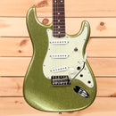 Fender Custom Shop Dick Dale Stratocaster electric guitar Chartreuse Sparkle with single-coil pickups