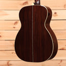 Bourgeois OM Vintage TS acoustic guitar natural finish with white binding and rosewood back