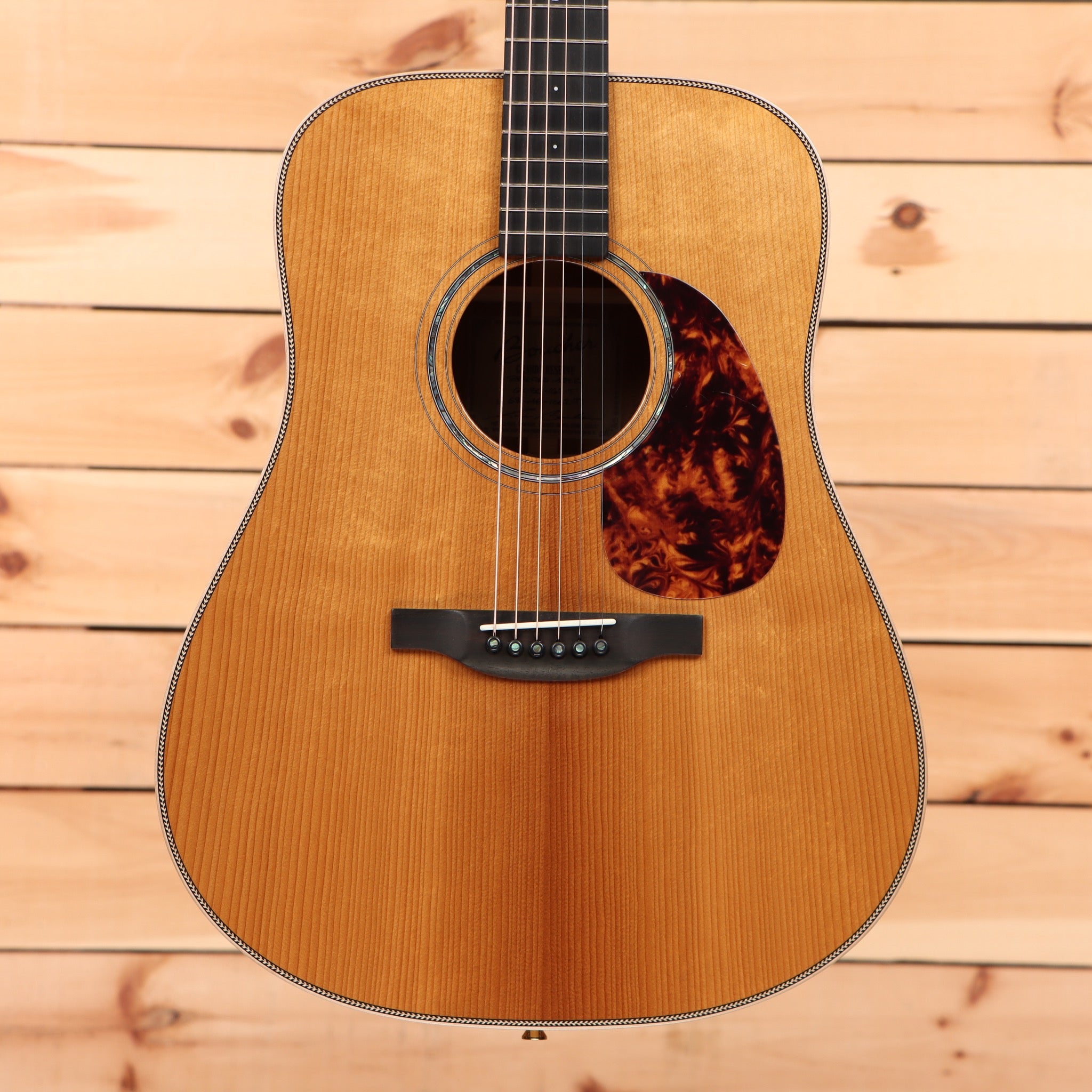 Boucher GRME1002D dreadnought acoustic guitar natural finish tortoiseshell pickguard