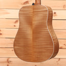 Boucher GRME1002D dreadnought acoustic guitar natural finish with white binding