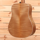 Boucher GRME1002D dreadnought acoustic guitar natural finish with white binding