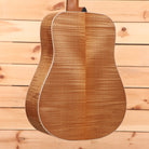 Boucher GRME1002D dreadnought acoustic guitar natural finish with white binding