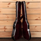 Taylor Baby 301 acoustic guitar natural finish with burgundy velvet-lined hard case