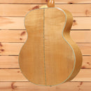 Epiphone FT-570BL acoustic jumbo guitar Natural finish with maple back and sides center seam binding