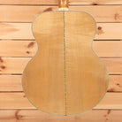 Epiphone FT-570BL acoustic jumbo guitar Natural finish with maple back and body binding rear view
