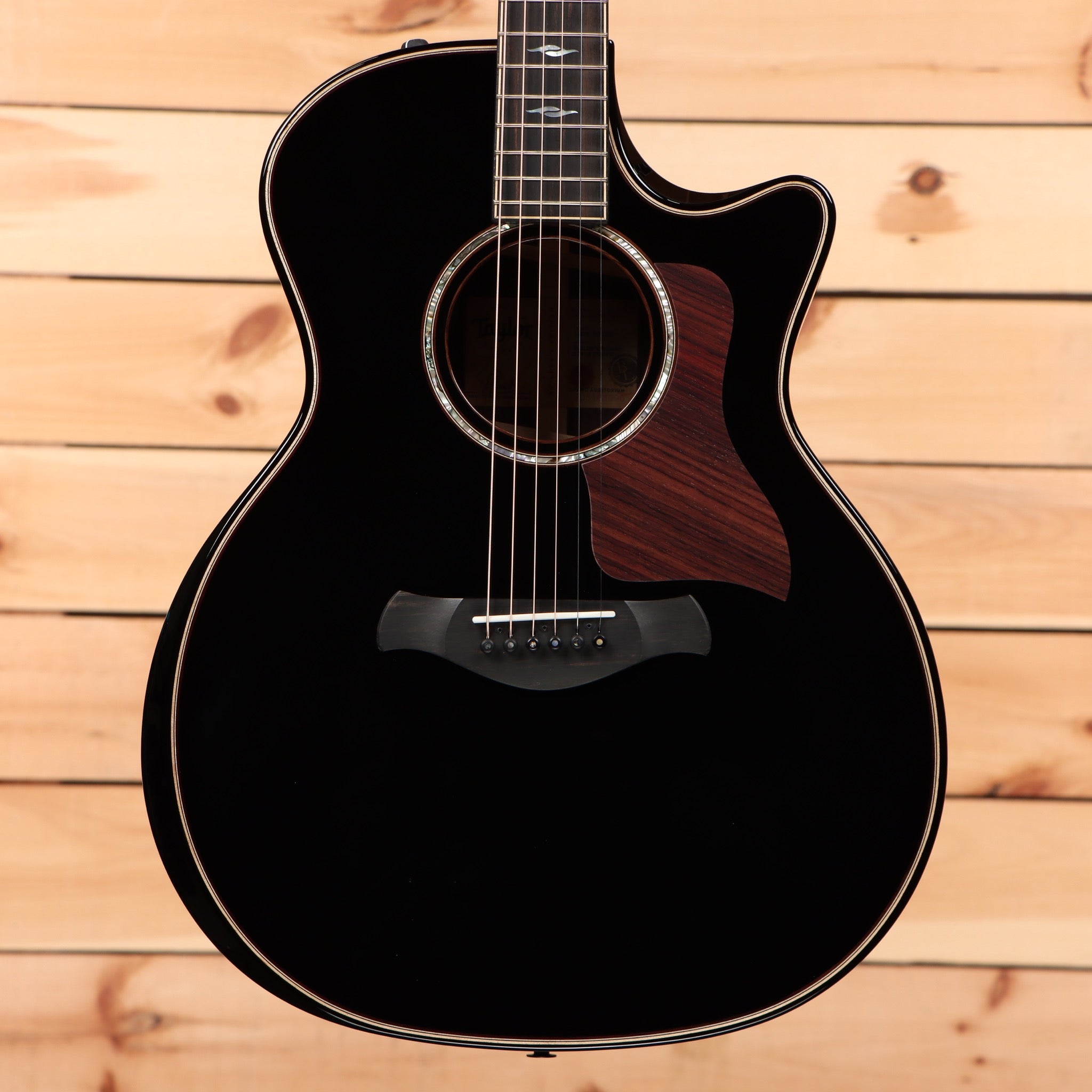 Taylor Builders Edition 814ce Grand Auditorium acoustic-electric guitar Blacktop with venetian cutaway