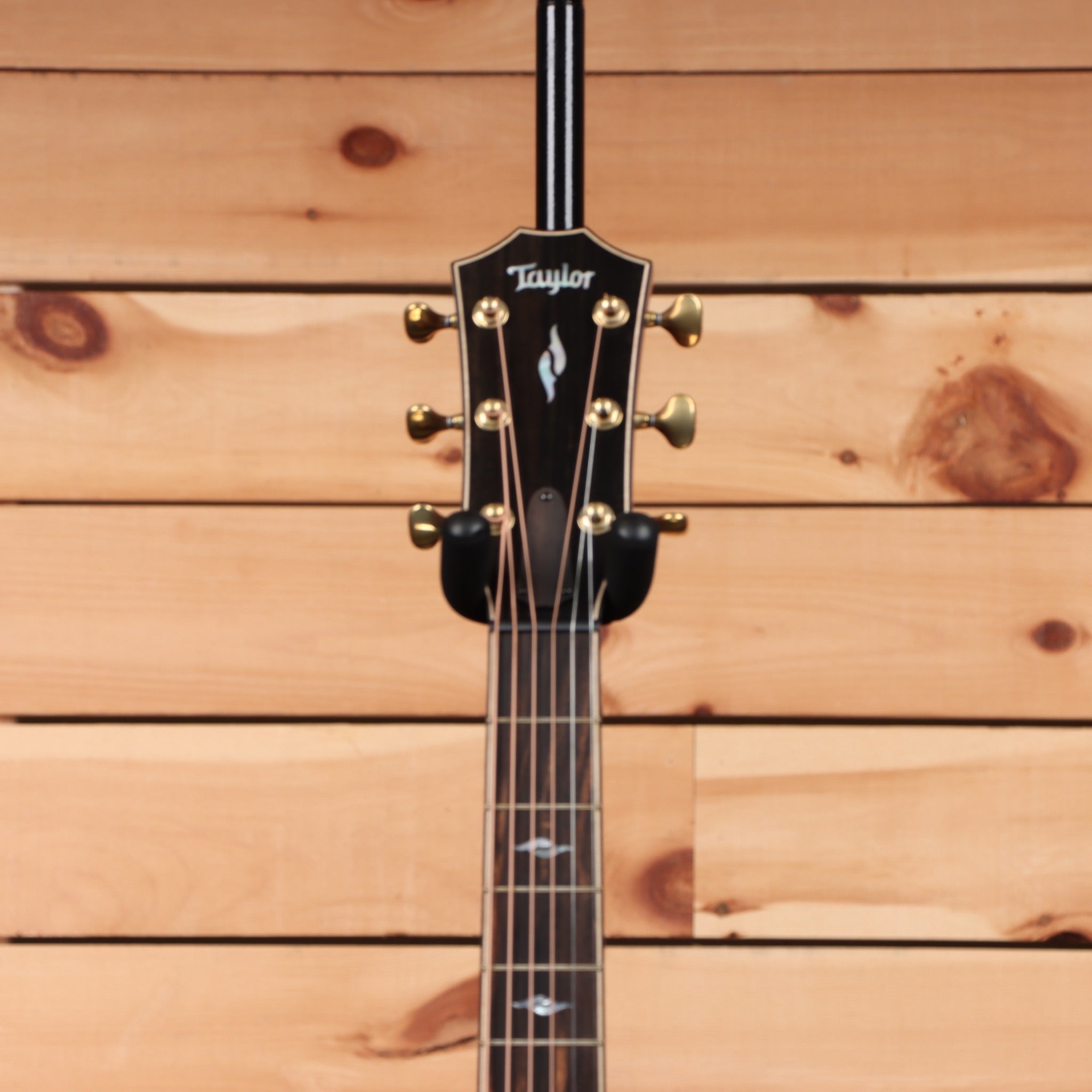 Taylor Builders Edition 814ce Grand Auditorium acoustic-electric guitar Blacktop with venetian cutaway and gold tuners